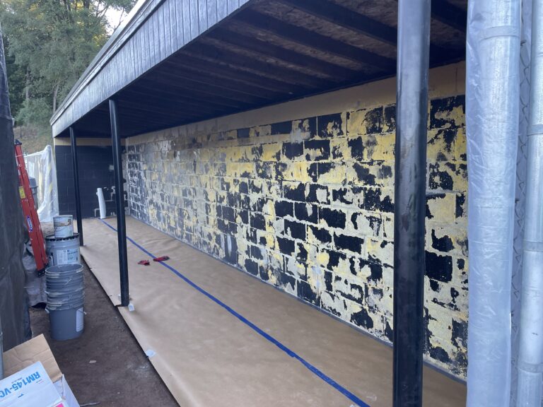 Sports Facility Exterior Painting in Kalamazoo Michigan (before)